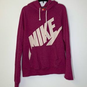 Nike Purple Athletic Hoodie Shirt Size Medium